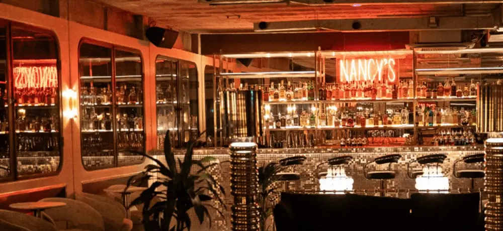Interior of Nancy’s Cocktail Bar in London Bridge, venue for the Equal Measures Charity Auction Evening.